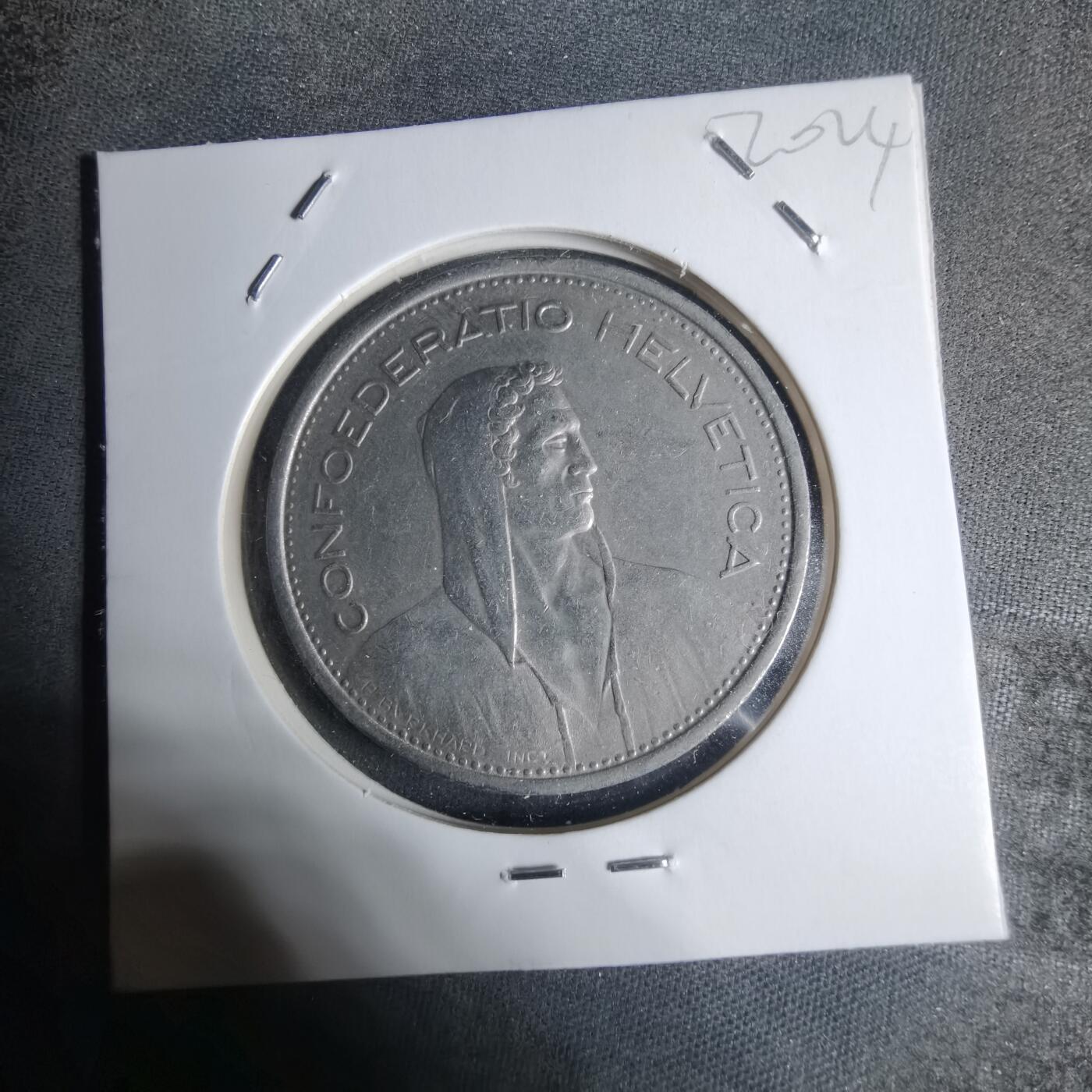 沼泽如烟--第920场 瑞士1968年5法郎