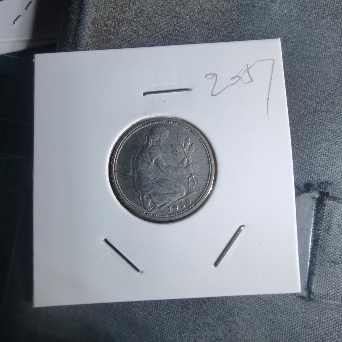 沼泽如烟--第920场 德国1950年50芬尼