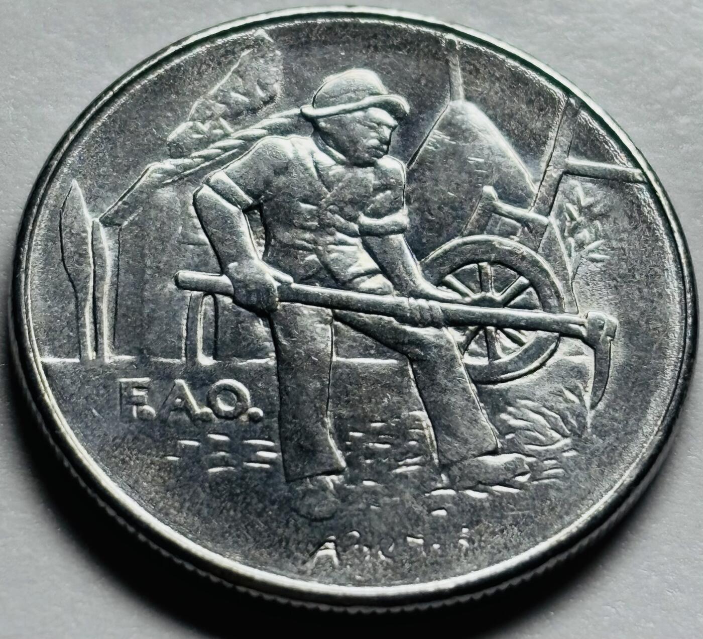 文馨钱币收藏第 283 场，【大雪鉴珍，寒英缀金】金银纪念币精品场，诚邀您的参与【长期接代拍品】 少见好品圣马力诺 1978 年 100 里拉联合国粮农组织 FAO 纪念币