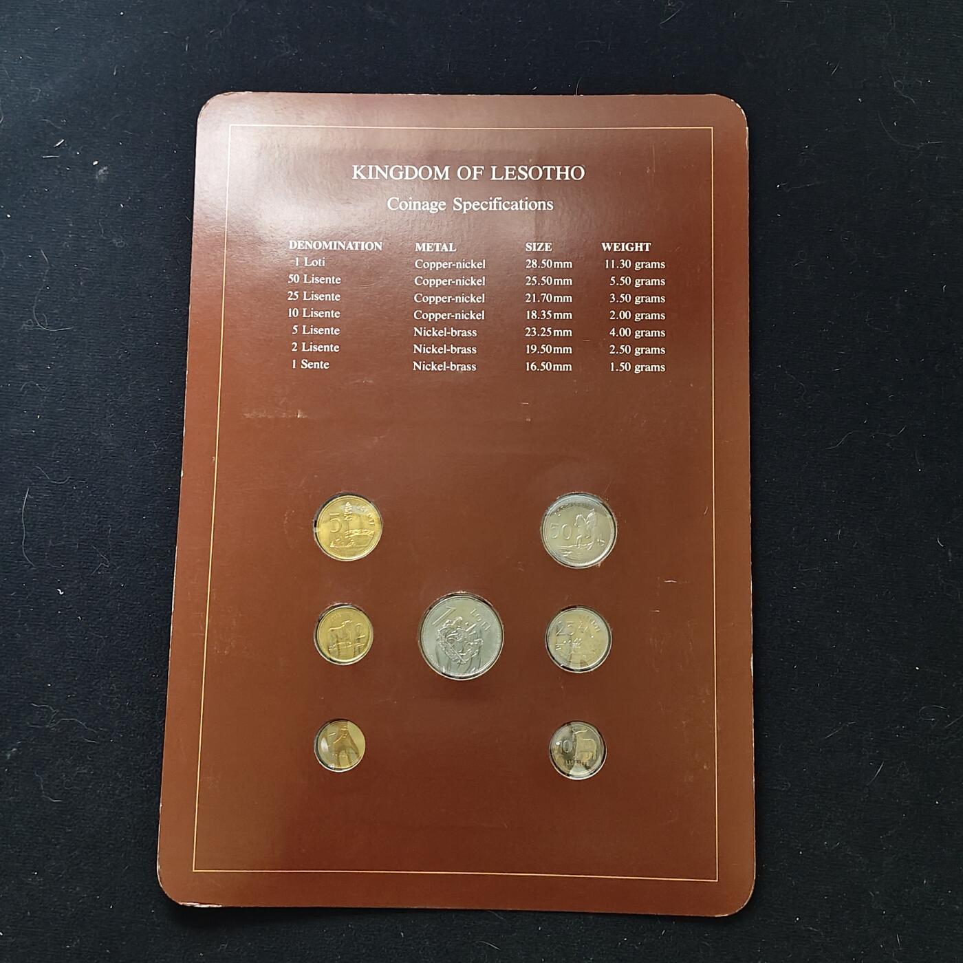 【全场包邮】纯粹捡漏拍482场（免费代拍第19场）-币封+套装+富兰克林（注意佣金） 【富兰克林·世界各国硬币系列邮币卡】莱索托王国