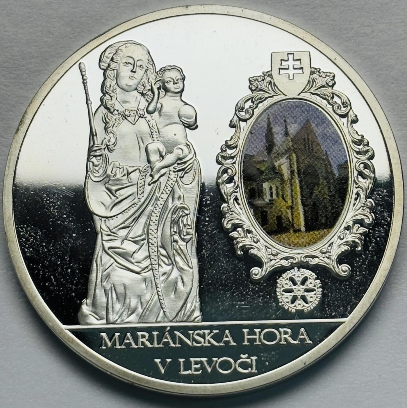 文馨钱币收藏第 283 场，【大雪鉴珍，寒英缀金】金银纪念币精品场，诚邀您的参与【长期接代拍品】 全新圣母玛利亚精制纪念章，是不是银章不知道