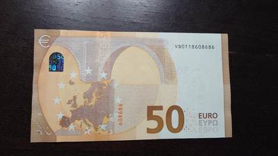 世界钱币～微拍第218期暨2025年第58期  老库存低价起拍 - 2017年50欧元 四签全新绝品无47