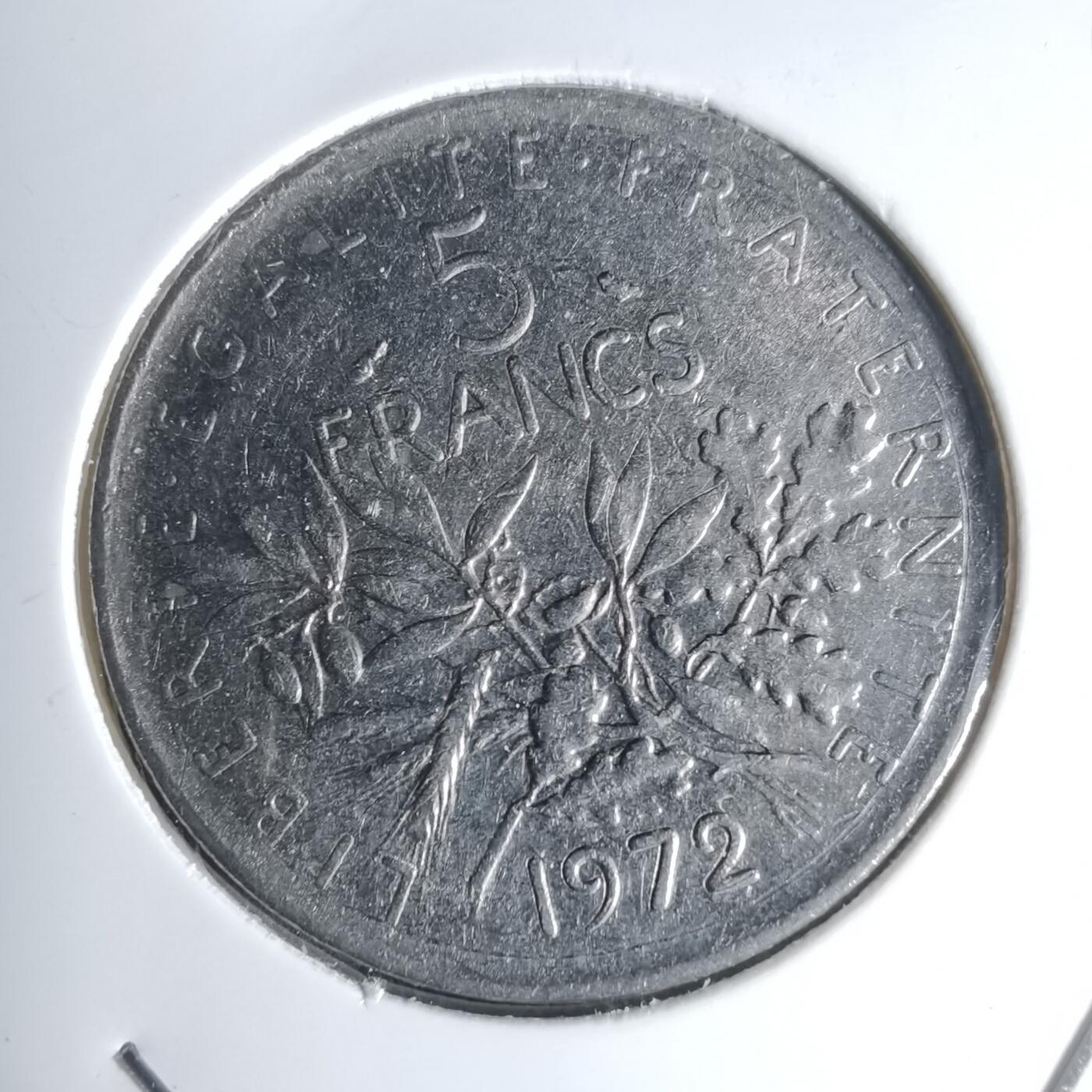 沼泽如烟--第920场 法国1972年5法郎