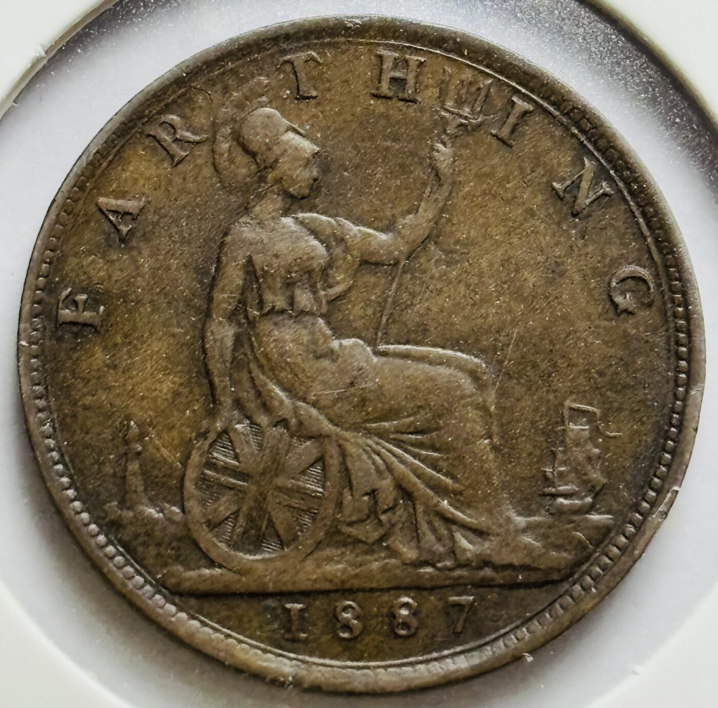 文馨钱币收藏第 283 场，【大雪鉴珍，寒英缀金】金银纪念币精品场，诚邀您的参与【长期接代拍品】 少见三全美品 1887 年英国维多利亚法新铜币，几乎看不到瑕疵，流通品中的天花板