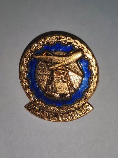 韵星假日拍卖第三十一期 -- Rimey Holidays Auction 31 - 捷克斯洛伐克人民共和国青年人民技术家证章 早期版本 铜热珐琅 颁发给为共和国工业特殊岗位比如航空 重机械的工作人员