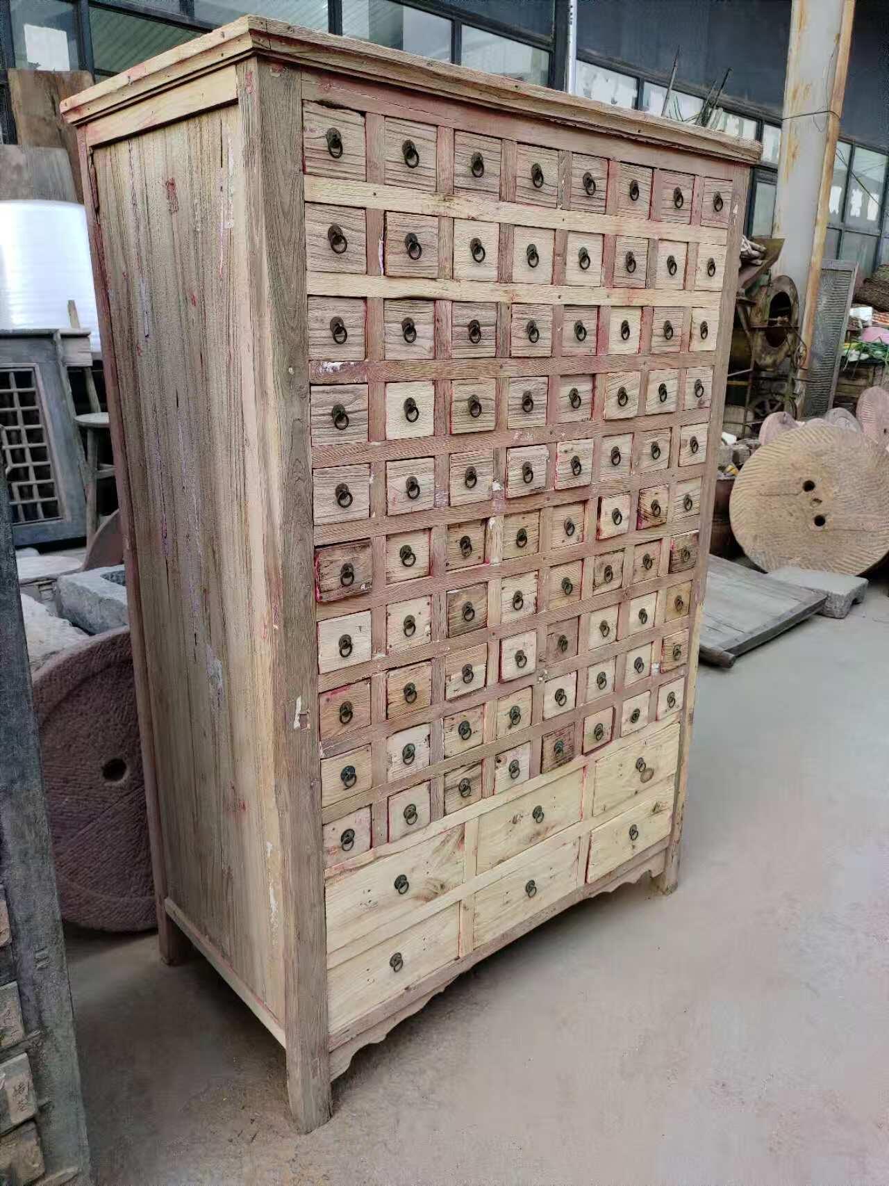 全品原木色中药柜，入手可用。