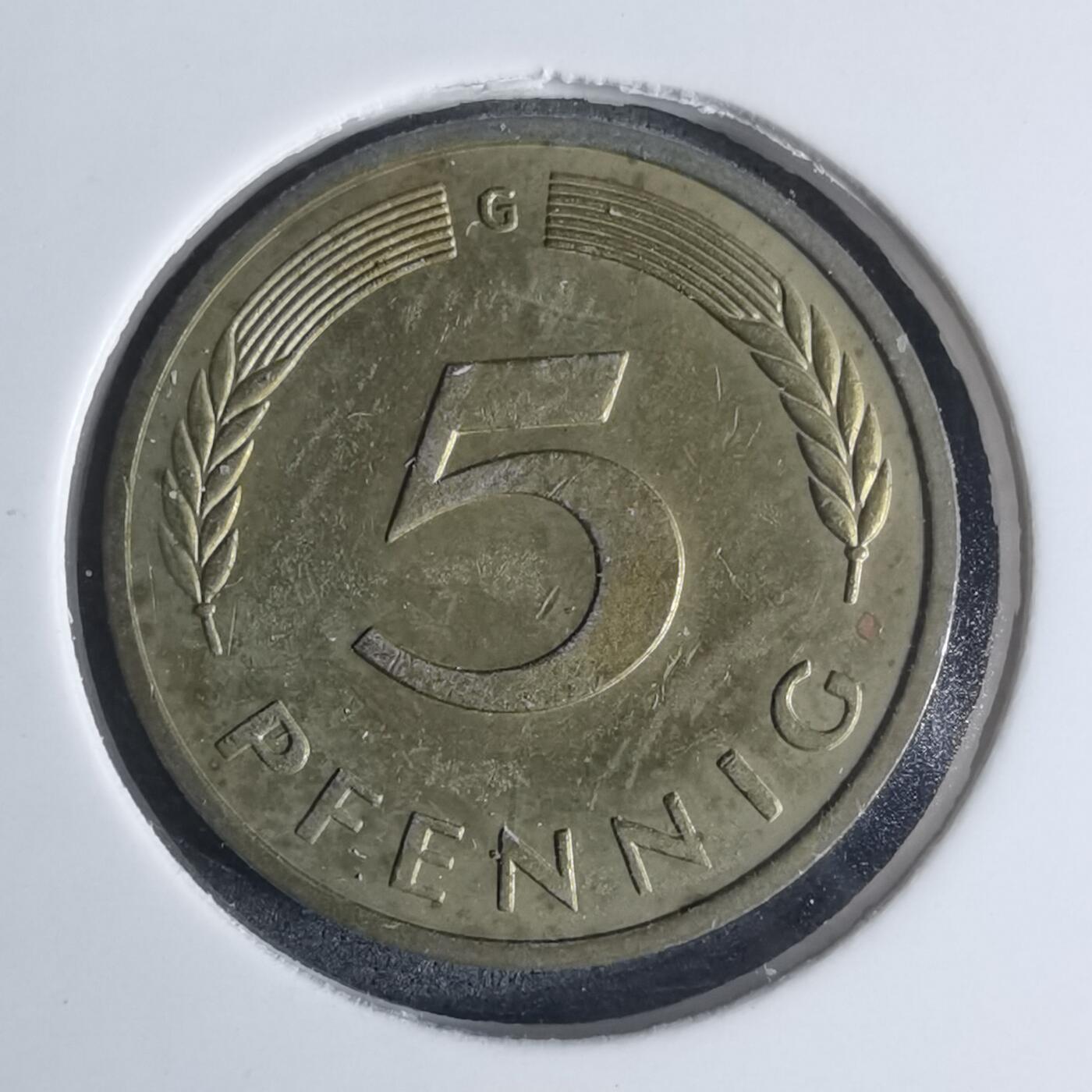 沼泽如烟--第920场 德国1982年5芬尼