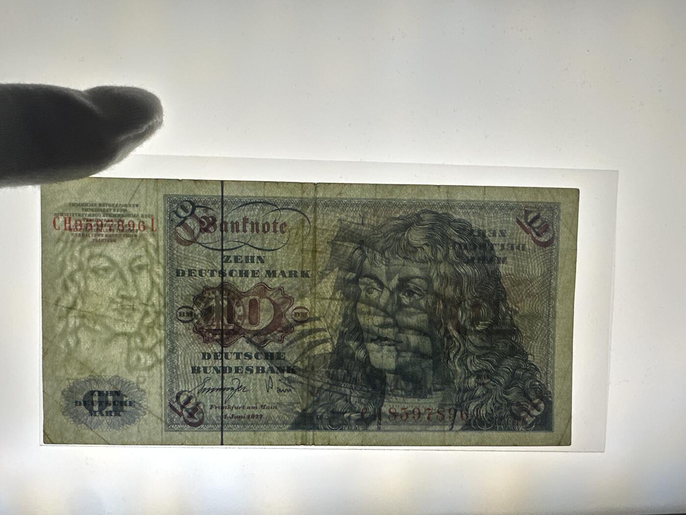 12.5纸币专场 1960-1980年联邦德国10马克纸币 