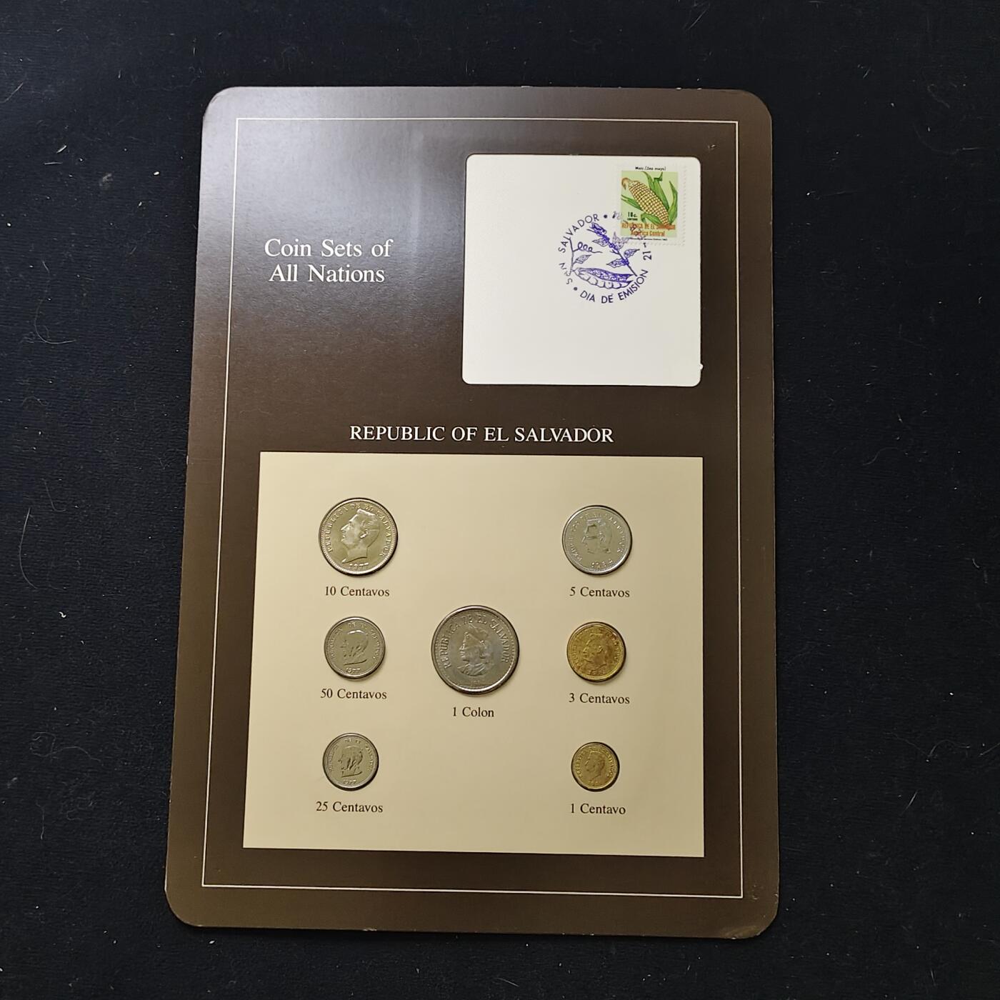 【全场包邮】纯粹捡漏拍482场（免费代拍第19场）-币封+套装+富兰克林（注意佣金） 【富兰克林·世界各国硬币系列邮币卡】卢森堡大公国+萨尔瓦多共和国
