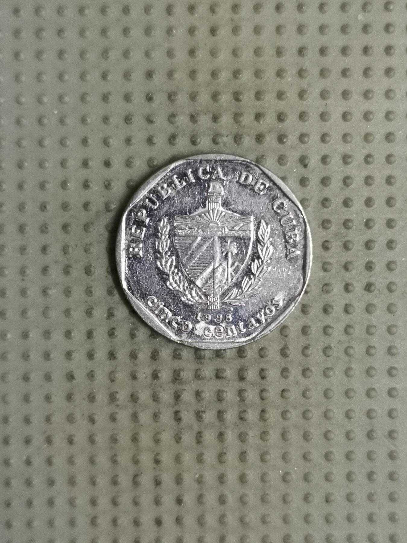 2025年第127场各国散币拍卖（总第127场） 古巴1998年5分