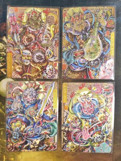 阳大大卡牌拍卖第85期（持续收拍品，周六晚上九点截拍，进群福利早知道） - 卡萃文化 李尊奇 四大天王 多闻天王+广目天王+持国天王+增长天王 霸王版