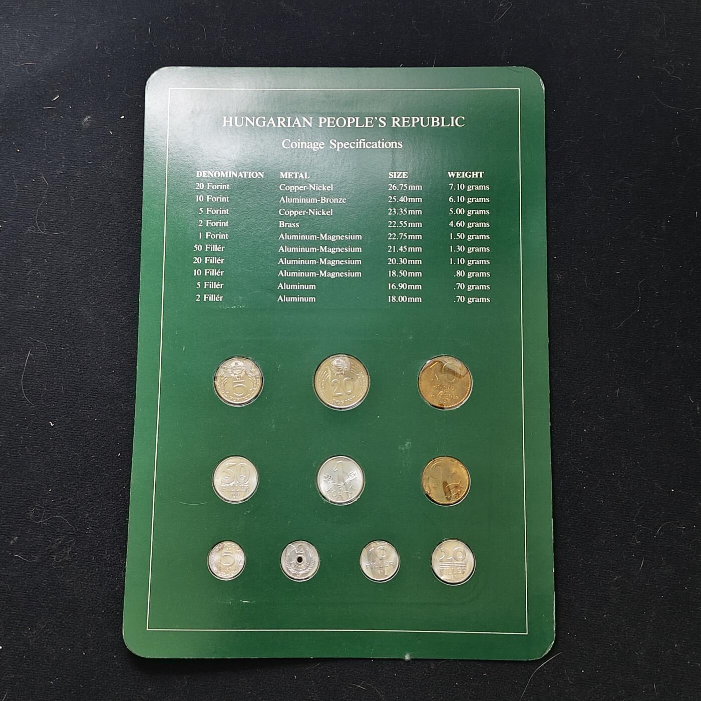 【全场包邮】纯粹捡漏拍482场（免费代拍第19场）-币封+套装+富兰克林（注意佣金） 【富兰克林·世界各国硬币系列邮币卡】匈牙利共和国+马来西亚联邦