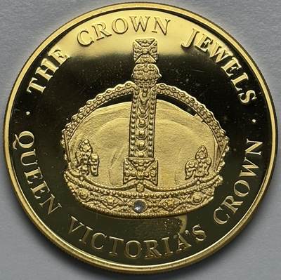 文馨钱币收藏第 283 场，【大雪鉴珍，寒英缀金】金银纪念币精品场，诚邀您的参与【长期接代拍品】 - 全新 2004 年特克斯和凯克斯群岛 5 克朗精制镀金纪念币