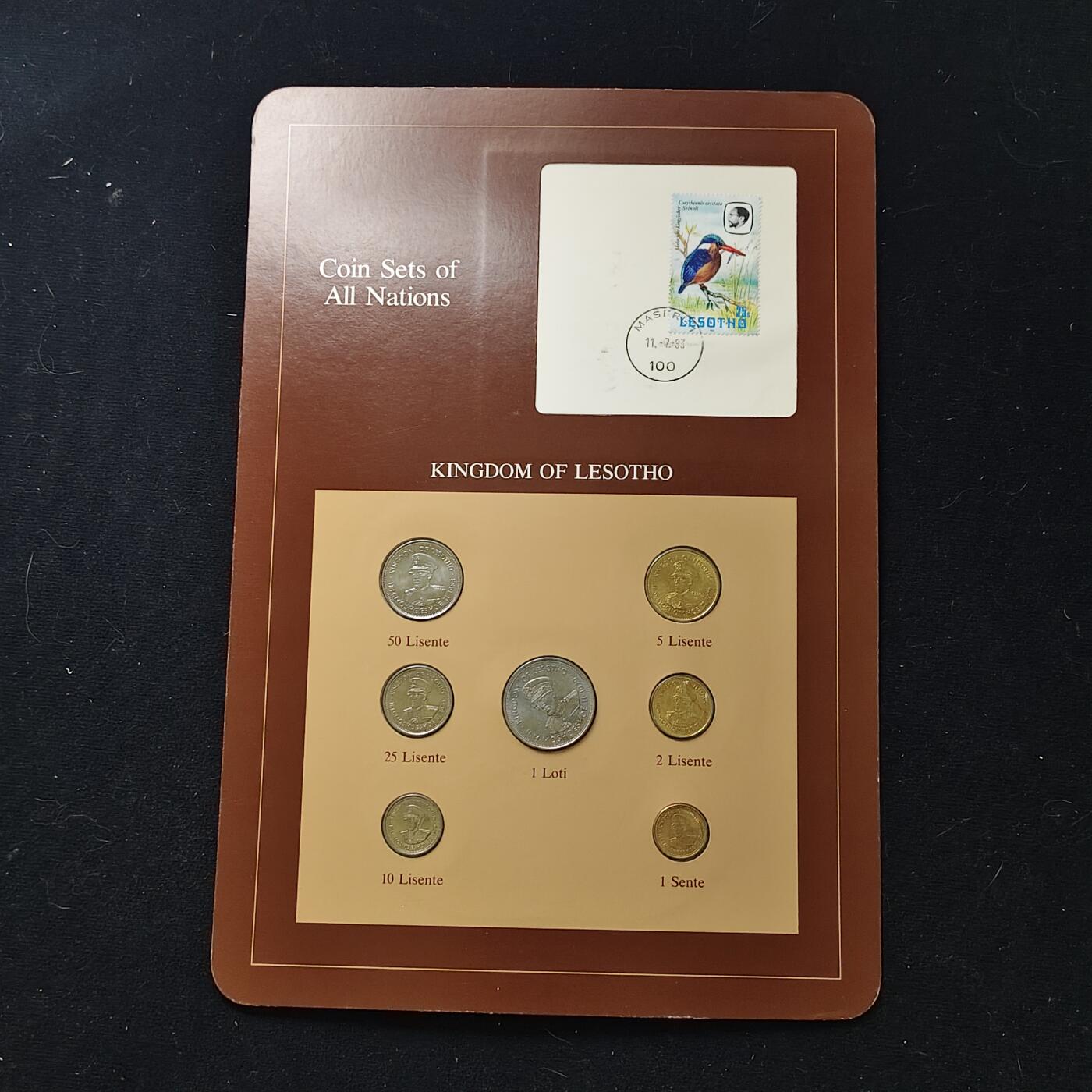 【全场包邮】纯粹捡漏拍482场（免费代拍第19场）-币封+套装+富兰克林（注意佣金） 【富兰克林·世界各国硬币系列邮币卡】莱索托王国