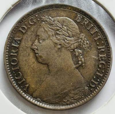 文馨钱币收藏第 283 场，【大雪鉴珍，寒英缀金】金银纪念币精品场，诚邀您的参与【长期接代拍品】 - 少见三全美品 1887 年英国维多利亚法新铜币，几乎看不到瑕疵，流通品中的天花板