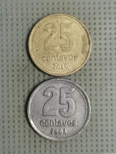 2025年第127场各国散币拍卖（总第127场） - 阿根廷25分2枚