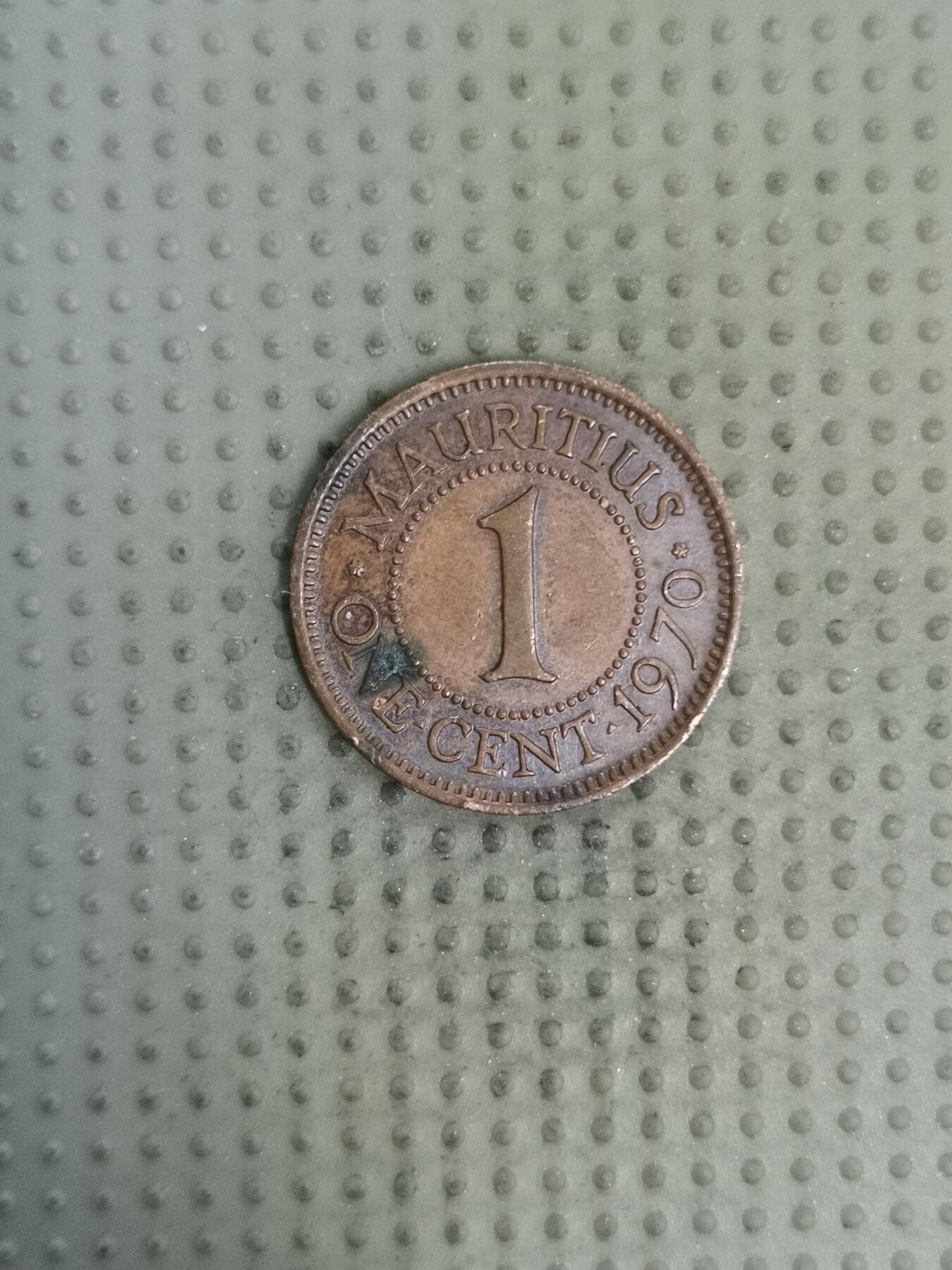 2025年第128场各国散币拍卖（总第128场） 毛里求斯1970年1分