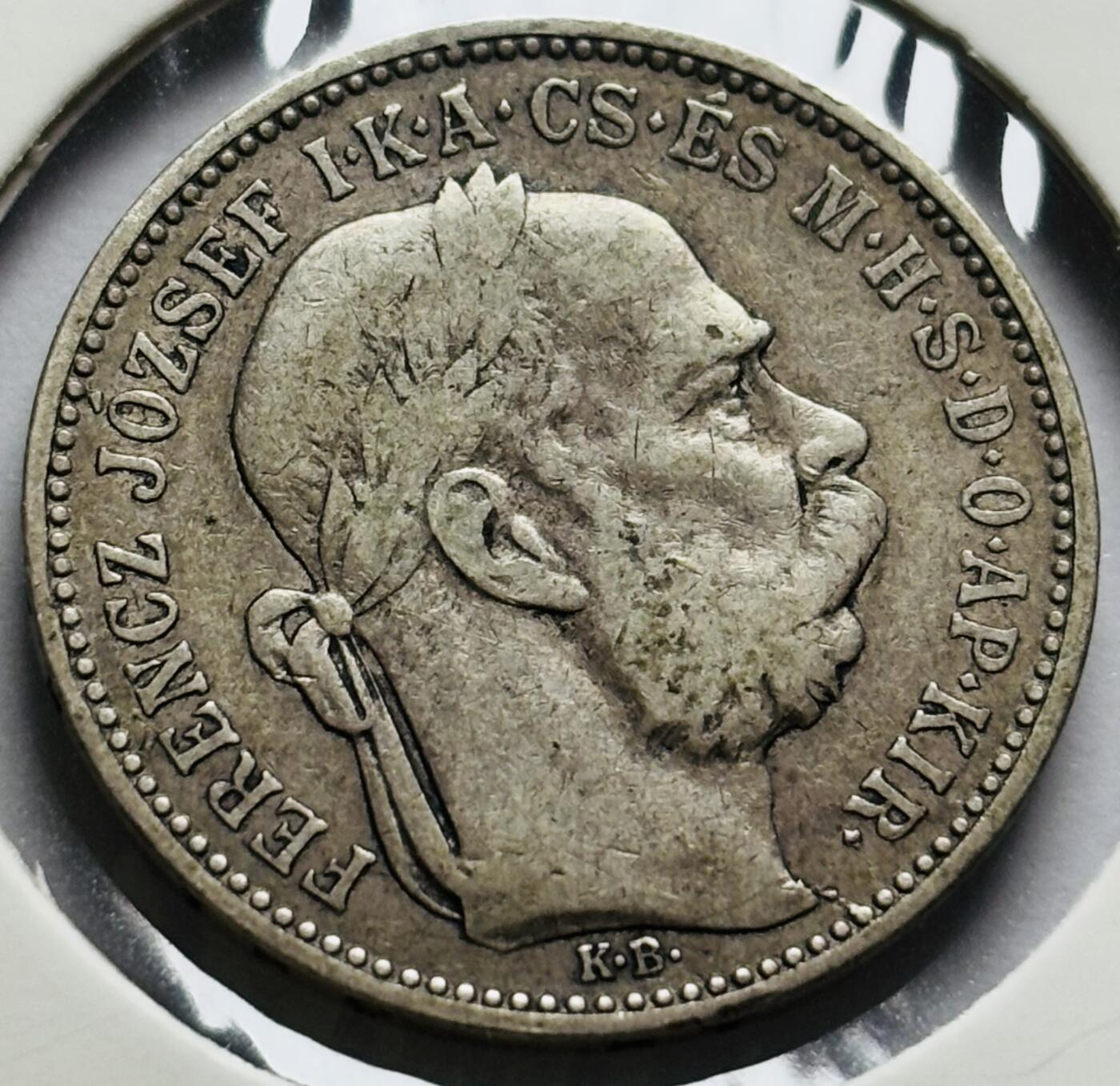 文馨钱币收藏第 283 场，【大雪鉴珍，寒英缀金】金银纪念币精品场，诚邀您的参与【长期接代拍品】 1893 年匈牙利约瑟夫一世 1 克朗银币，第一版 835 高银