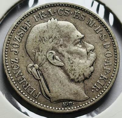文馨钱币收藏第 283 场，【大雪鉴珍，寒英缀金】金银纪念币精品场，诚邀您的参与【长期接代拍品】 - 1893 年匈牙利约瑟夫一世 1 克朗银币，第一版 835 高银