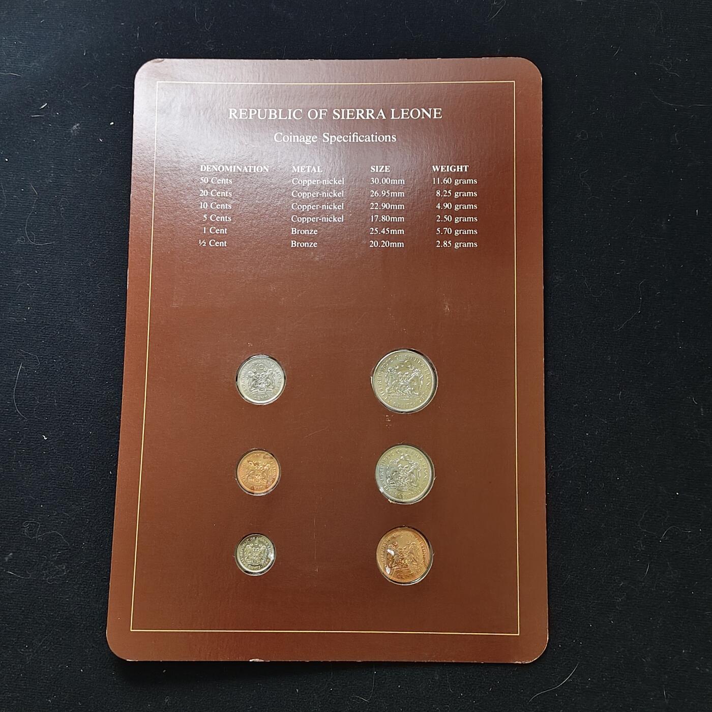 【全场包邮】纯粹捡漏拍482场（免费代拍第19场）-币封+套装+富兰克林（注意佣金） 【富兰克林·世界各国硬币系列邮币卡】西班牙王国+塞拉利昂共和国