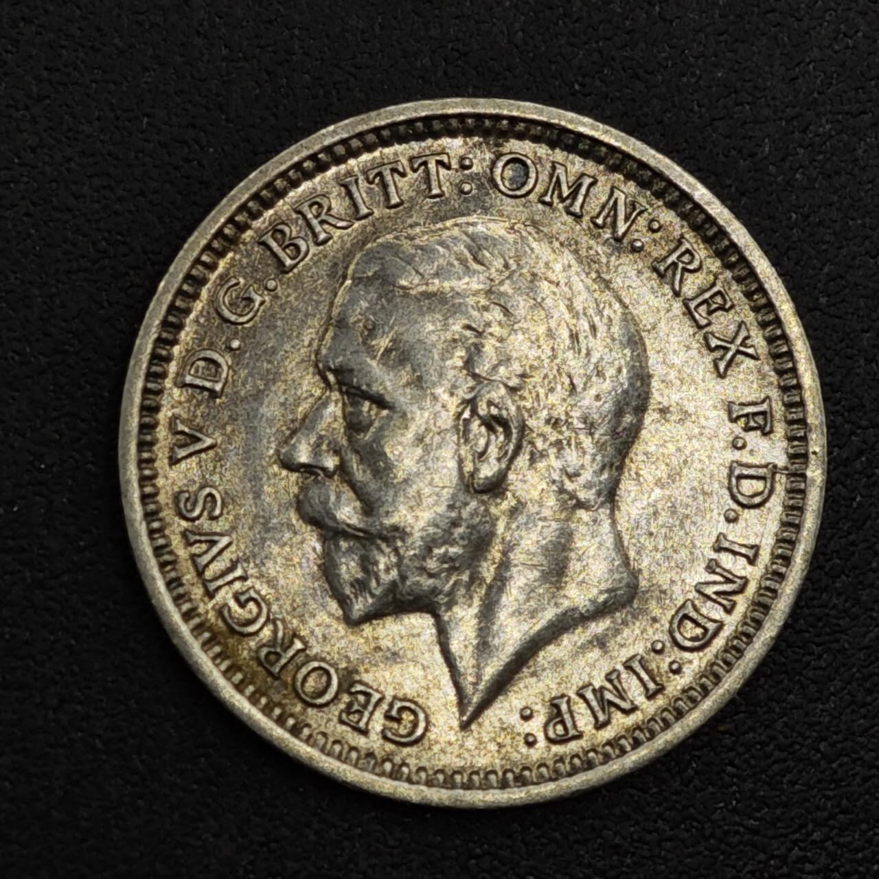 【淘币小摊】实时拍第八百一十七拍   散币场   满百包邮可预留二周 每周一统一发货   英国1935年乔治五世3便士银币