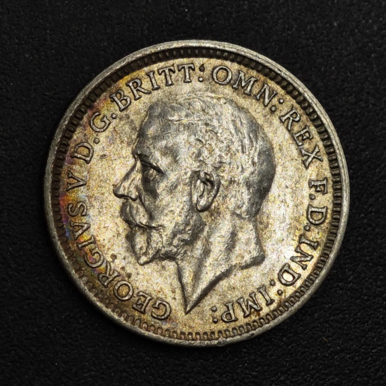 【淘币小摊】实时拍第八百一十七拍   散币场   满百包邮可预留二周 每周一统一发货   英国1932年乔治五世3便士银币