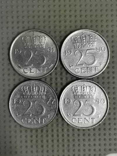 2025年第131场各国散币拍卖（总第131场） - 荷兰25分4枚