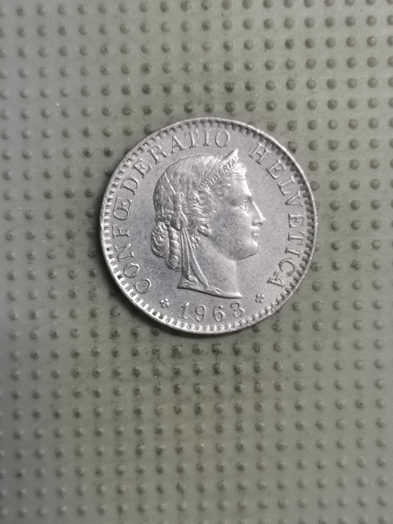 2025年第129场各国散币拍卖（总第129场） 瑞士1963年20生丁