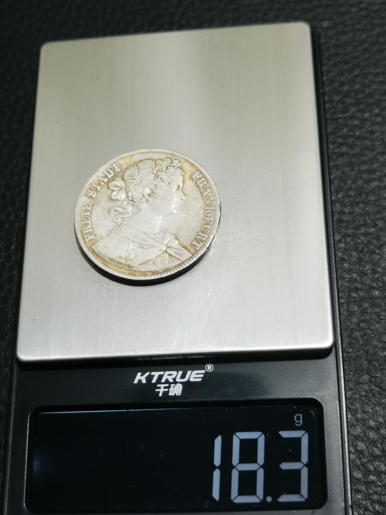 天下钱庄专场欢迎参拍 法兰克福少女1泰勒银币