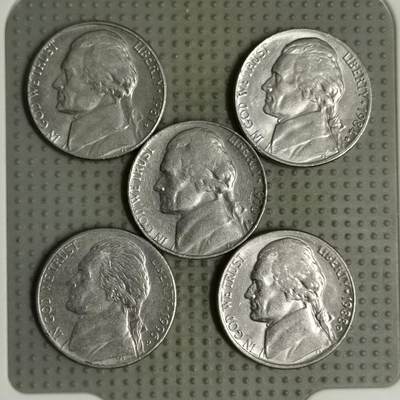 2025年第127场各国散币拍卖（总第127场） - 美国5美分5枚