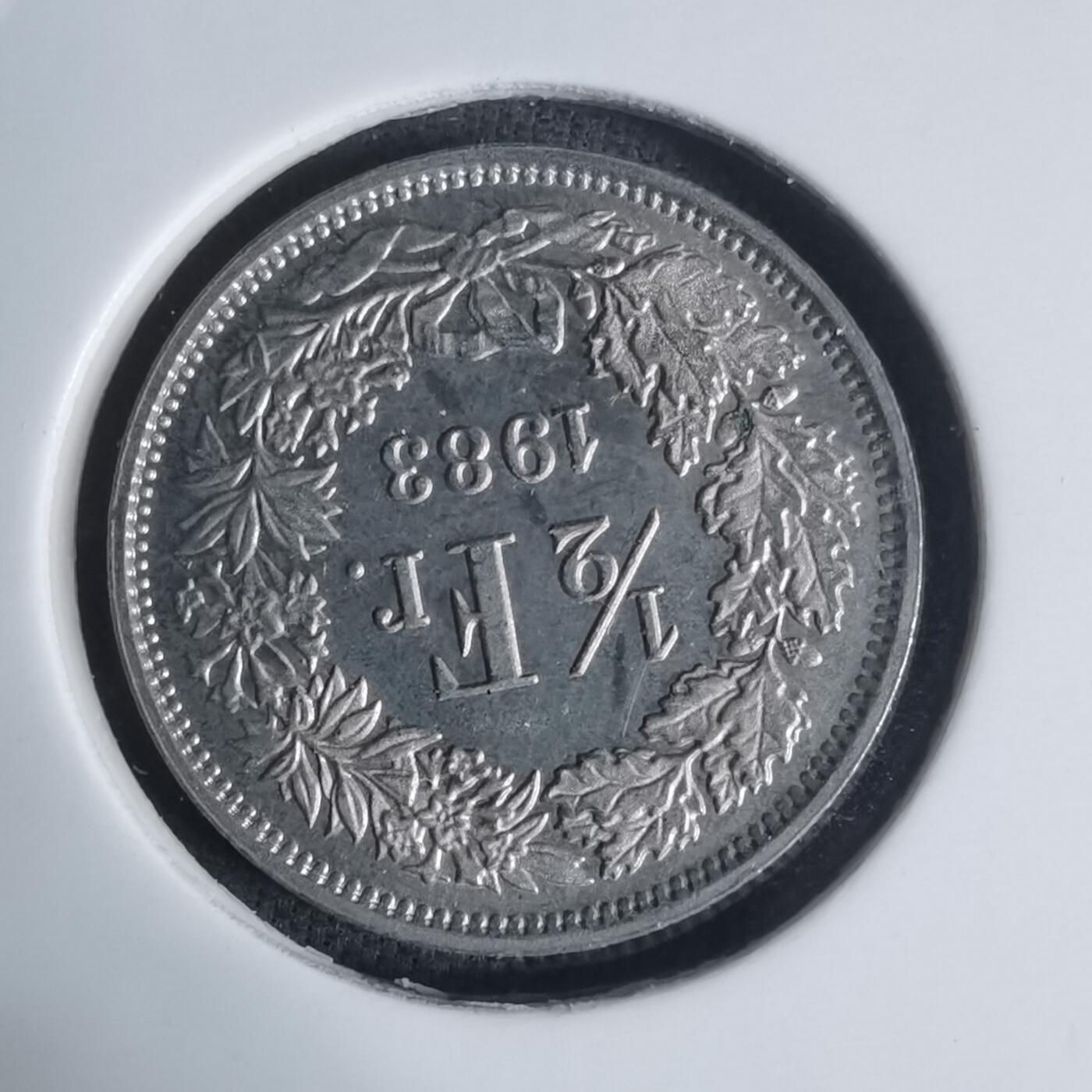 沼泽如烟--第920场 瑞士1983年半法郎