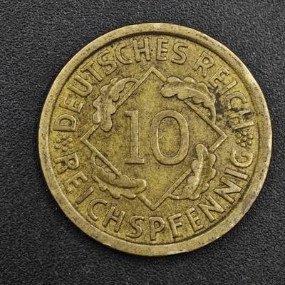 【淘币小摊】实时拍第八百一十七拍   散币场   满百包邮可预留二周 每周一统一发货   - 德国1935年10芬妮铜币