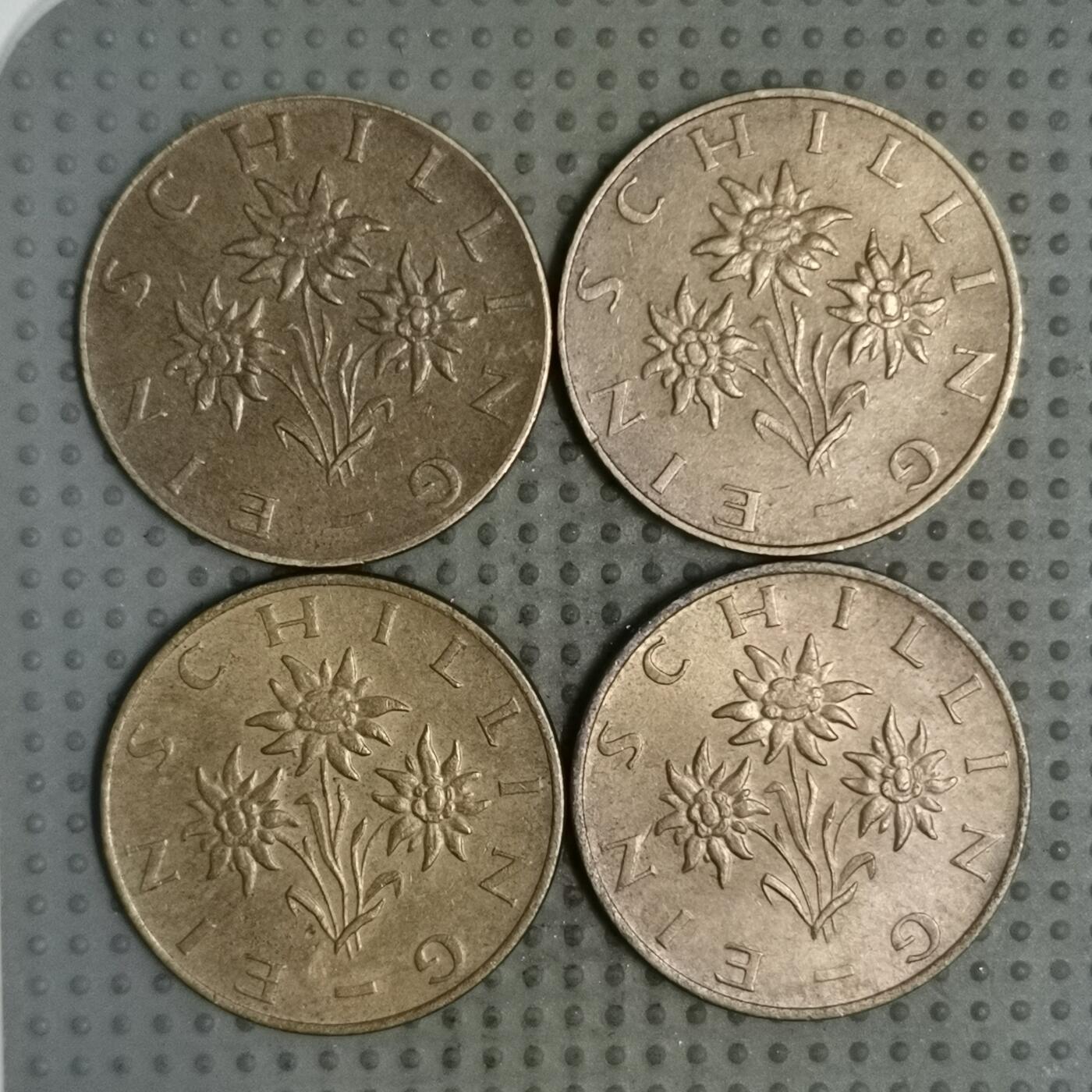 2025年第129场各国散币拍卖（总第129场） 奥地利1先令4枚