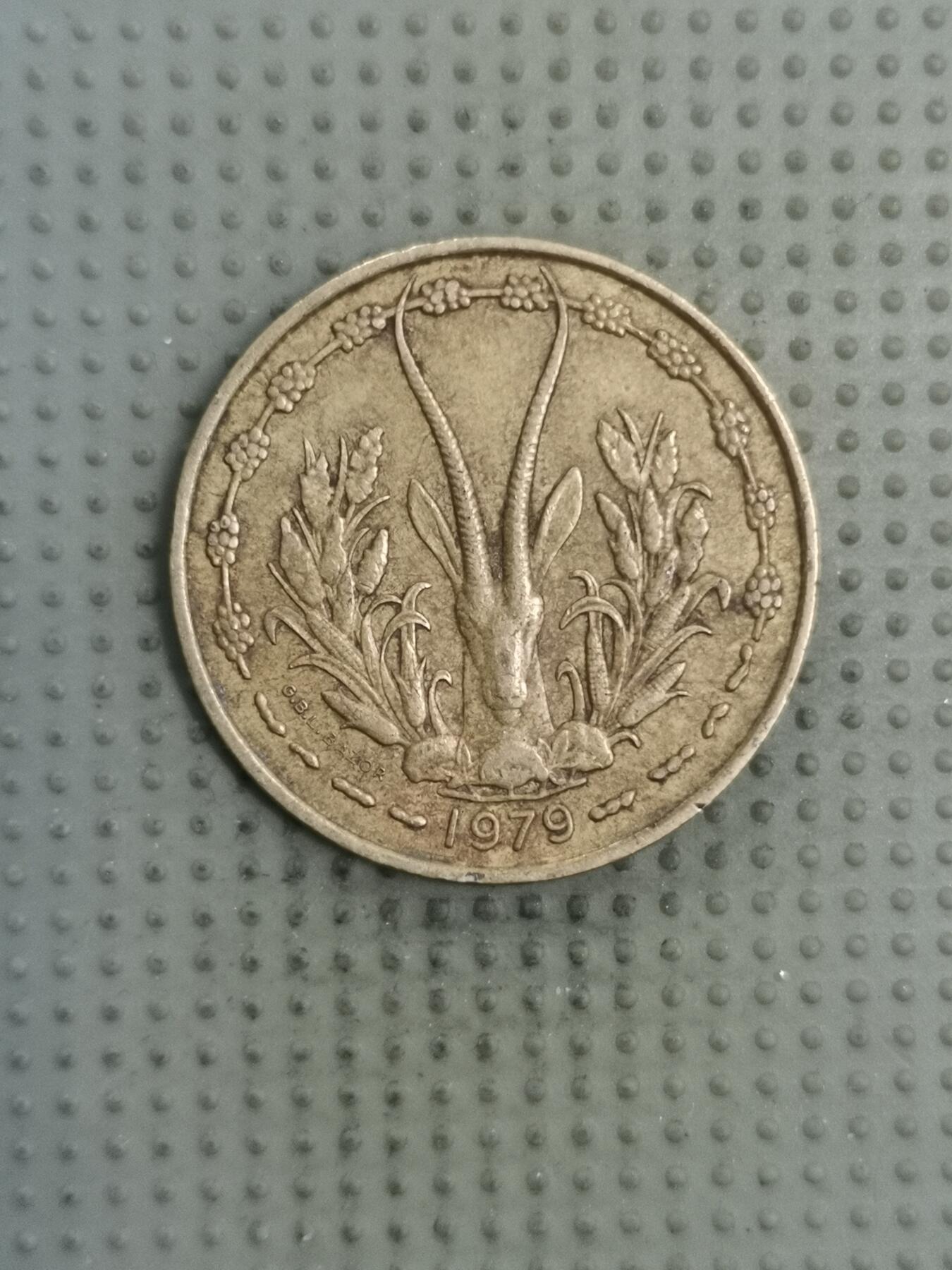 2025年第128场各国散币拍卖（总第128场） 西非共同体1979年25法郎