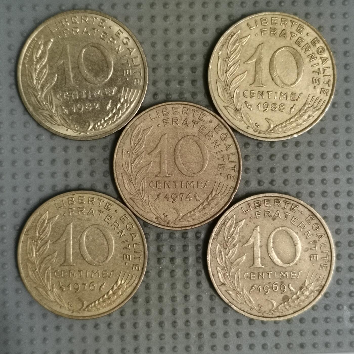 2025年第131场各国散币拍卖（总第131场） 法国10生丁5枚