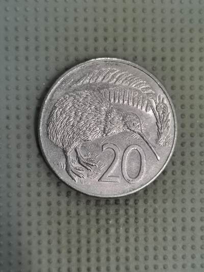 2025年第128场各国散币拍卖（总第128场） - 新西兰1986年20分