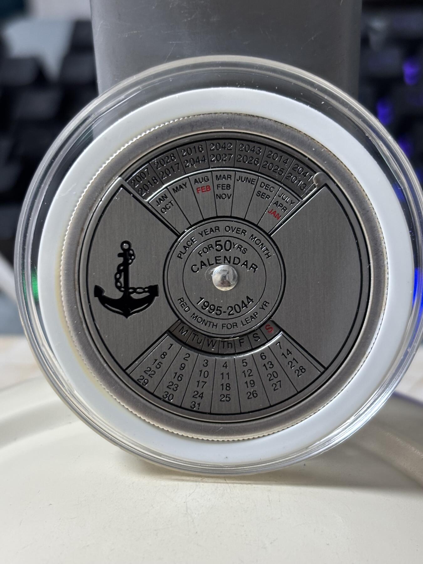 第184期拍卖 刚果2005年航海万年历仿古双层可旋转纪念币