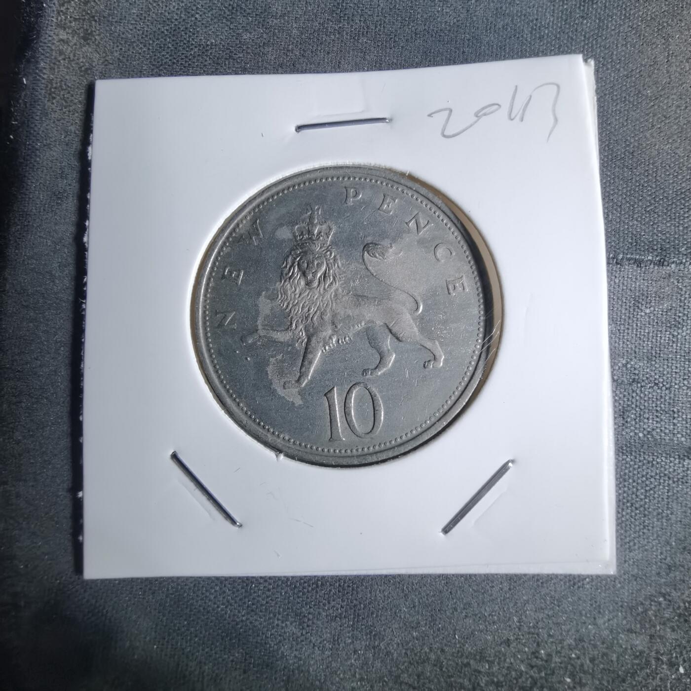 沼泽如烟--第920场 英国1969年10便士