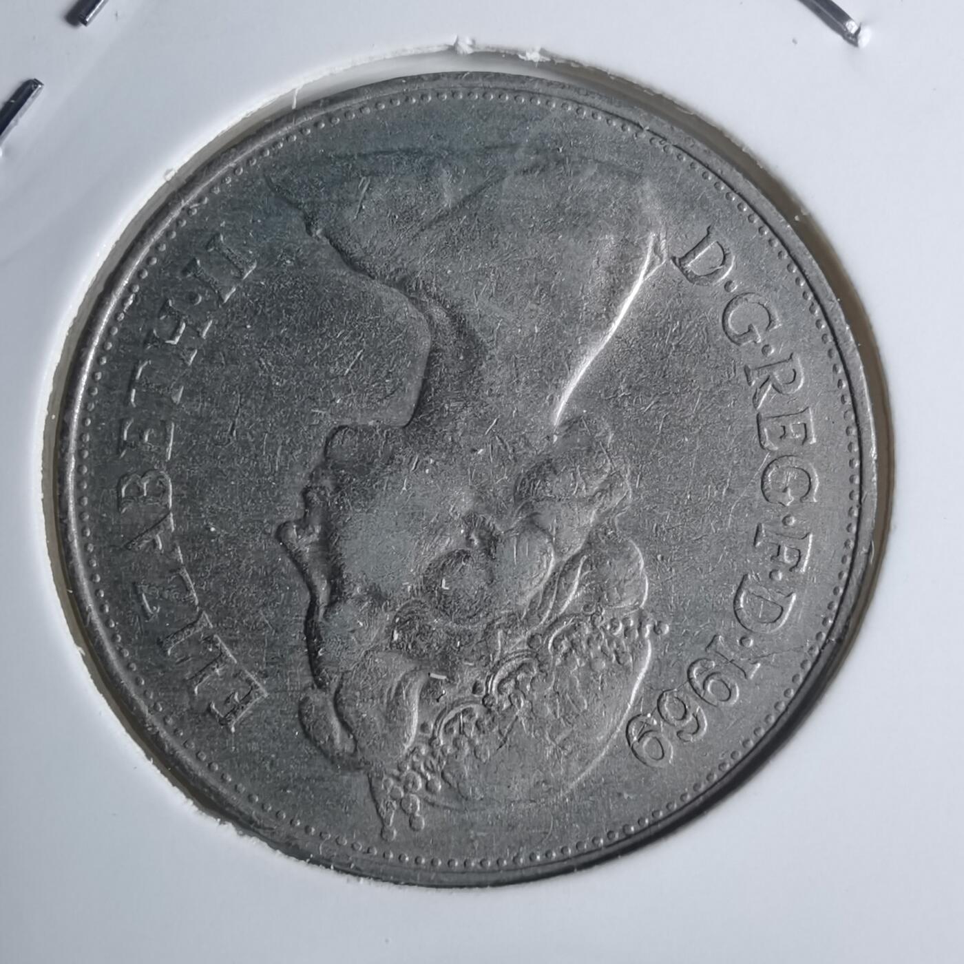 沼泽如烟--第920场 英国1969年10便士