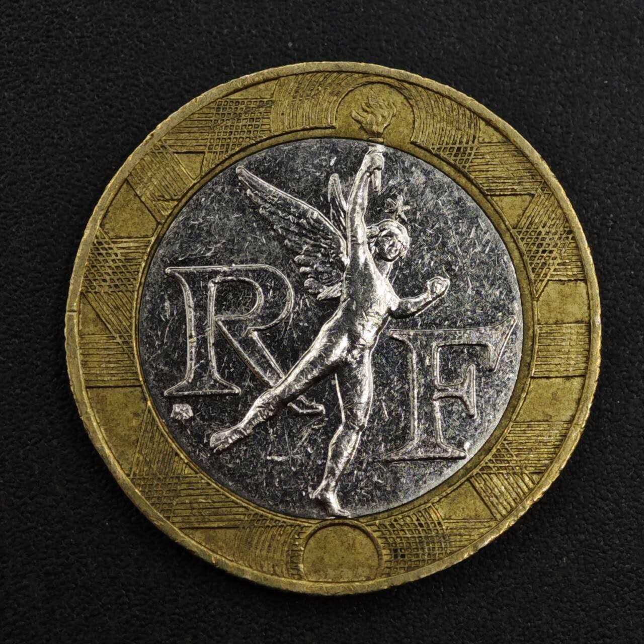 【淘币小摊】实时拍第八百一十七拍   散币场   满百包邮可预留二周 每周一统一发货   法国1988年10法郎小飞人