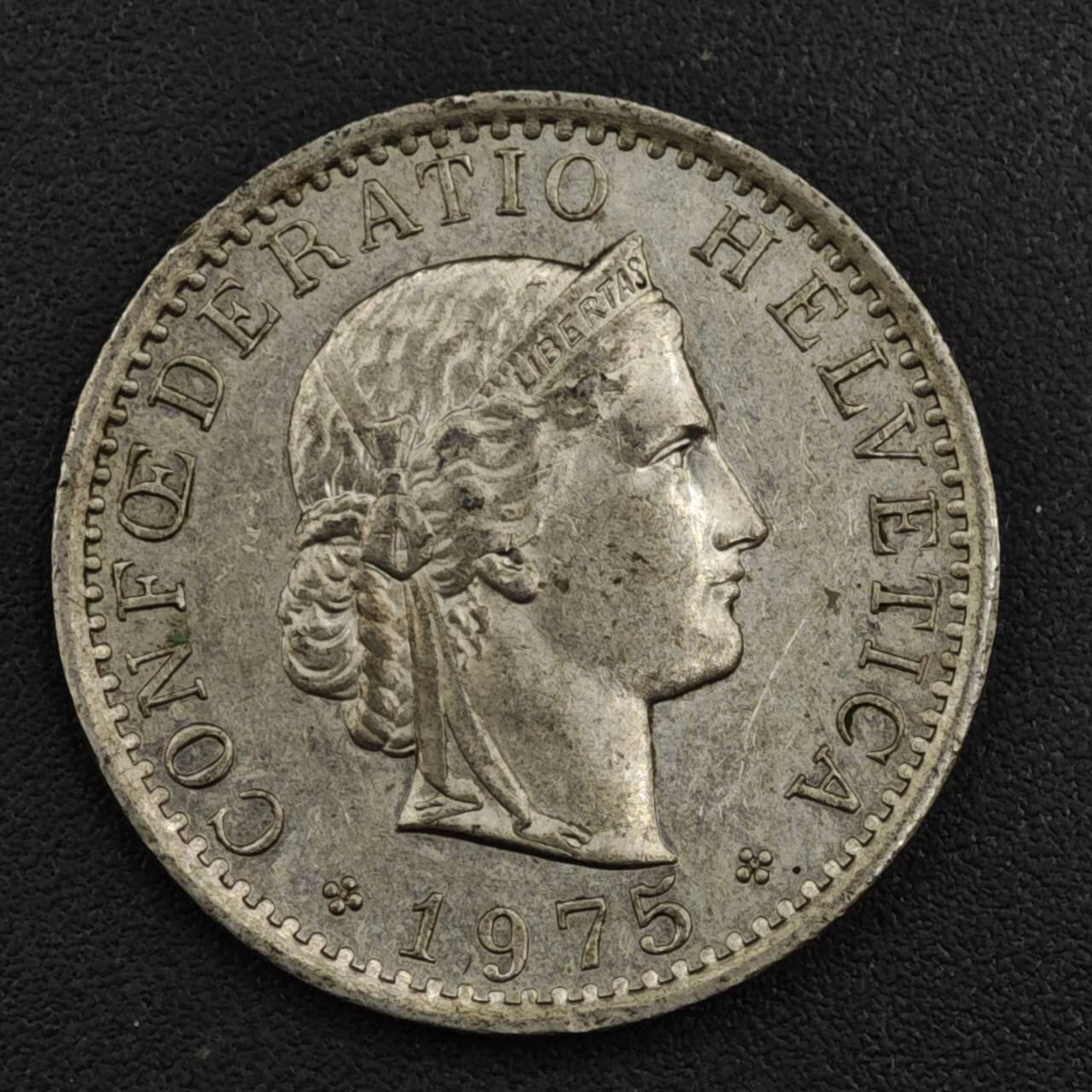 【淘币小摊】实时拍第八百一十七拍   散币场   满百包邮可预留二周 每周一统一发货   瑞士1975年20分镍币