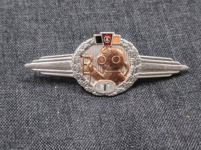 罗岚⭐新藏⭐特惠专拍第一场-分享拍场赚佣 - 民主德国极早期一级潜水员技能章 非常少见 早期单转轮版本 特殊兵种 *光荣任务*