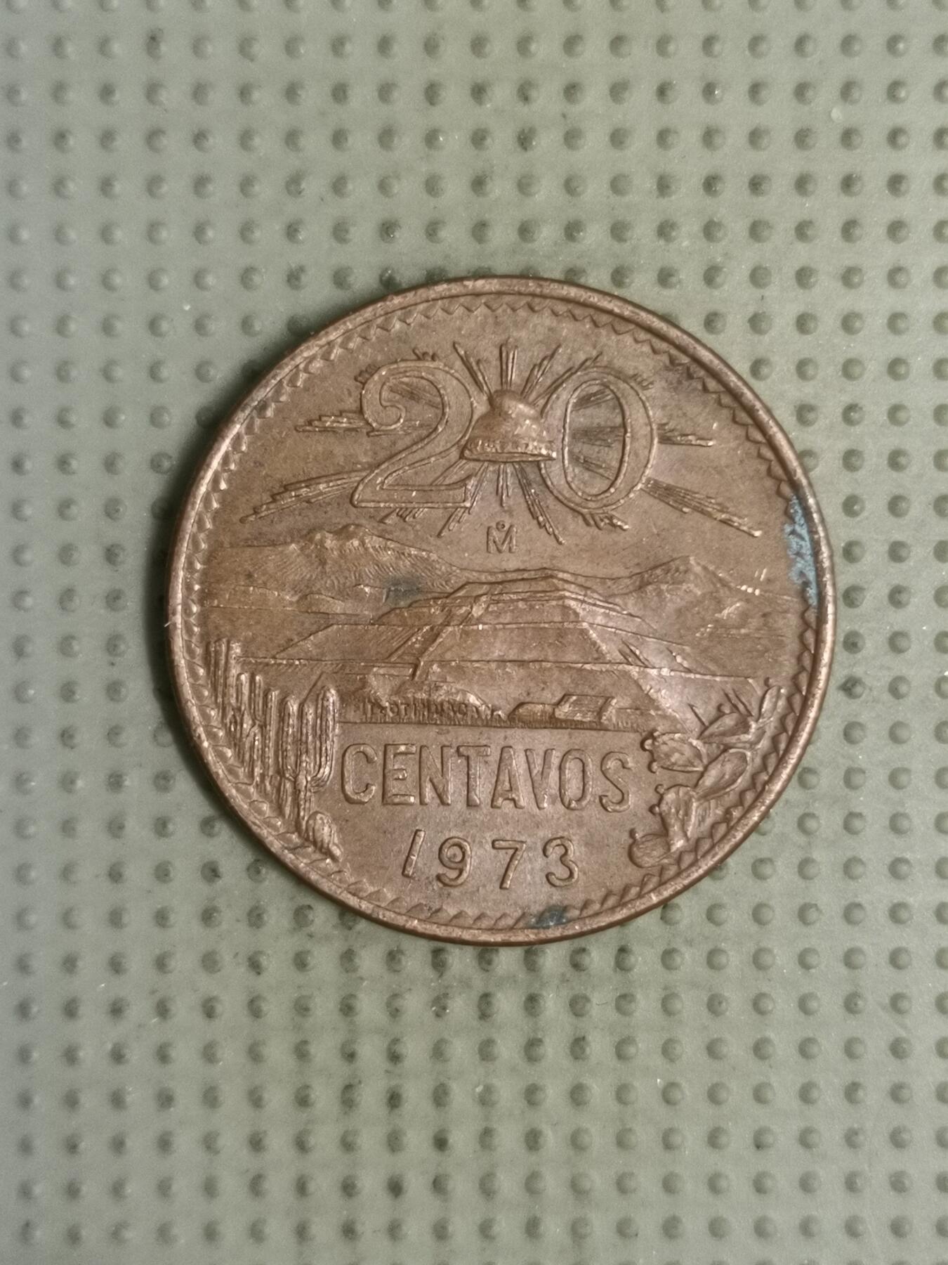 2025年第127场各国散币拍卖（总第127场） 墨西哥1973年20分