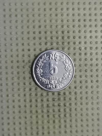 2025年第127场各国散币拍卖（总第127场） - 乌拉圭1989年5比索