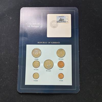 【全场包邮】纯粹捡漏拍482场（免费代拍第19场）-币封+套装+富兰克林（注意佣金） - 【富兰克林·世界各国硬币系列邮币卡】基里巴斯共和国