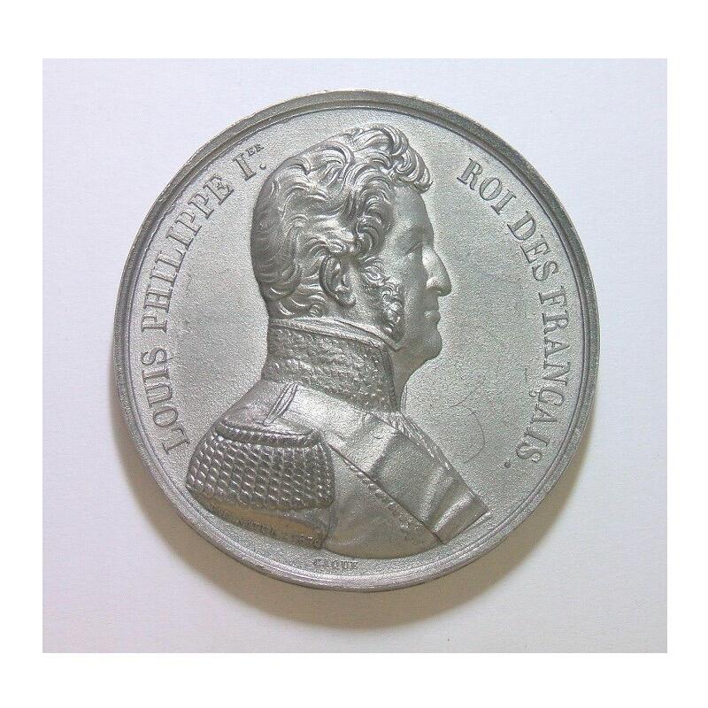 法国1830年 菲利普一世军装像高浮雕精制大合金章 50MM