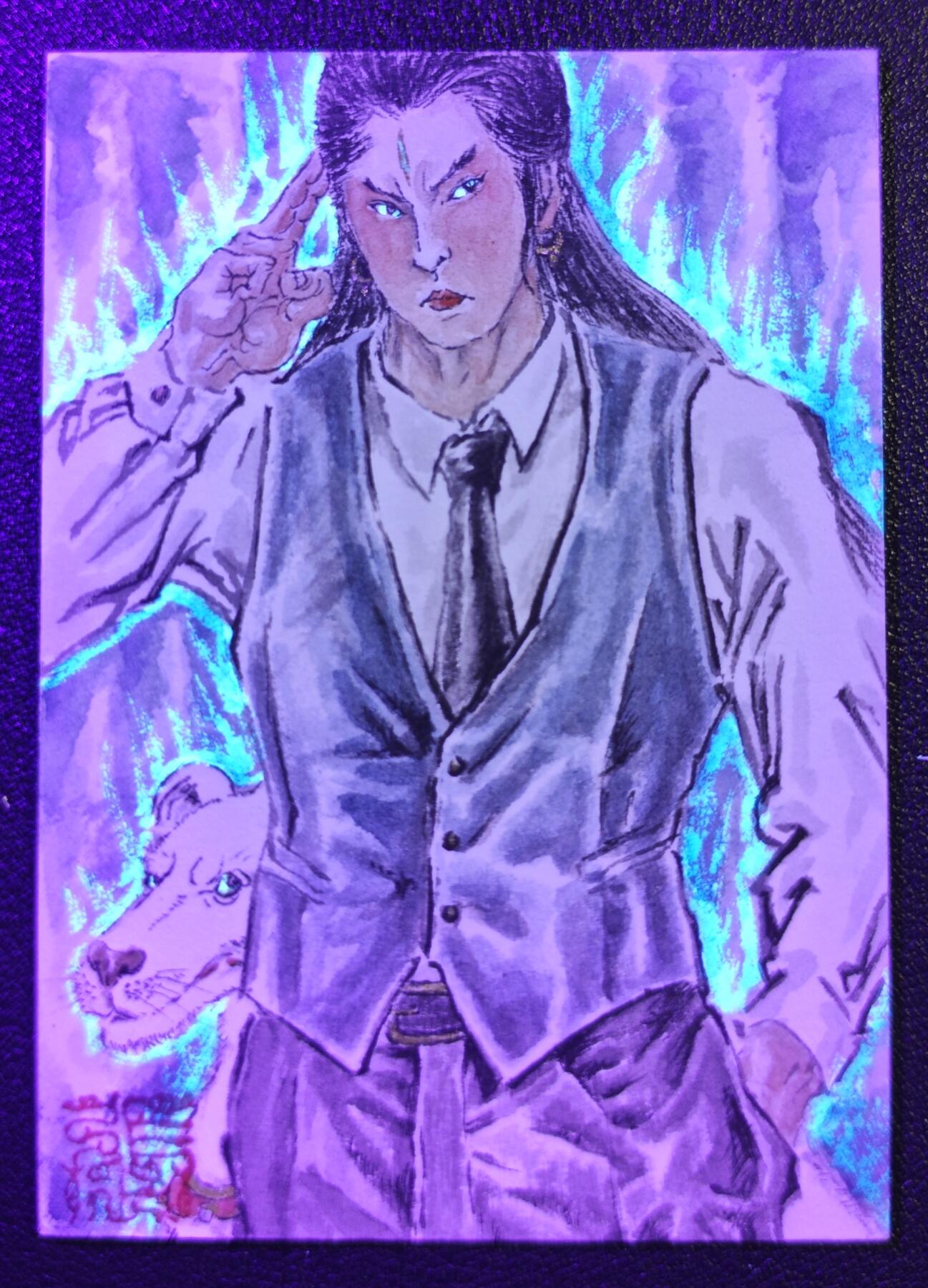 天玑星卡拍第146期《12.4周四截拍》持续收拍收评中 满赠卡需备注 【手绘卡】张先军 二郎神 手绘卡