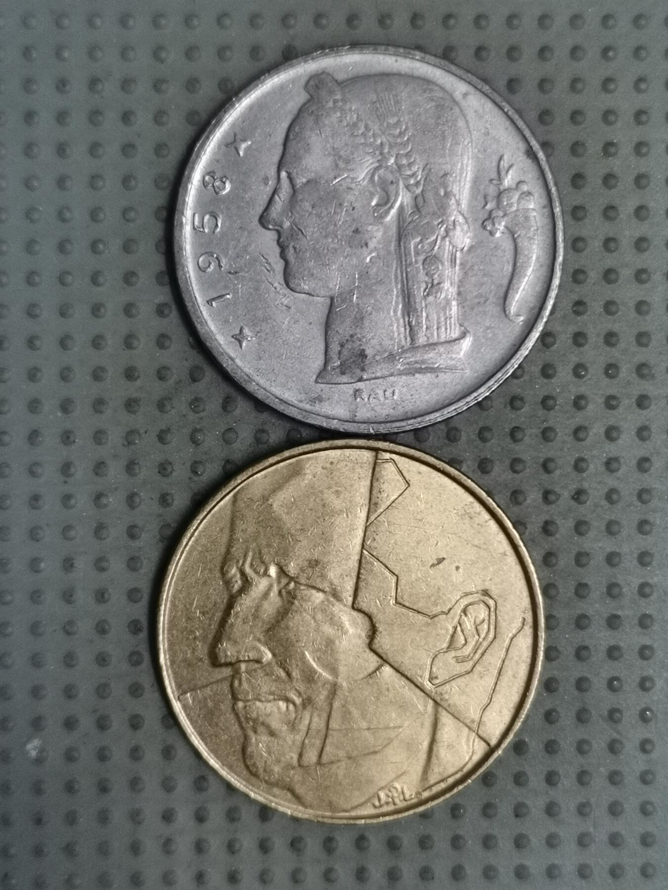 2025年第129场各国散币拍卖（总第129场） 比利时5法郎2枚