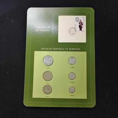 【全场包邮】纯粹捡漏拍482场（免费代拍第19场）-币封+套装+富兰克林（注意佣金） - 【富兰克林·世界各国硬币系列邮币卡】罗马尼亚共和国