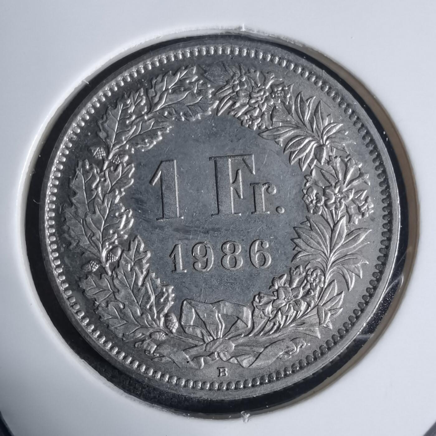 沼泽如烟--第920场 瑞士1986年1法郎